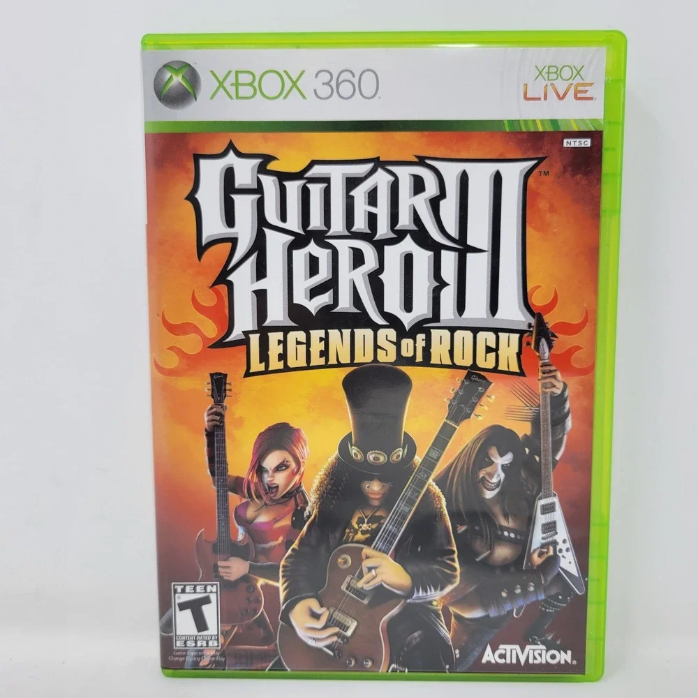 Guitar Hero III Legends of Rock Microsoft Xbox 360 Activision 2007 CIB Tested